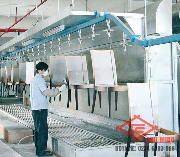 Hệ thống dây chuyền sơn treo 5 tấn